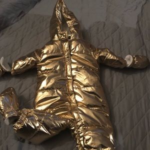 Gymboree gold snow suit